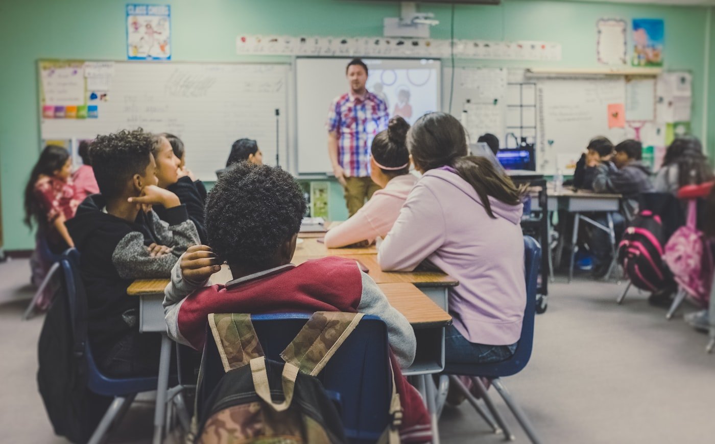 Students in a focused classroom